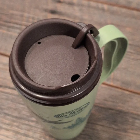 Tim Hortons Geese Green Plastic Travel Mug - Picture 8 of 10